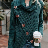 Pullover Button Long Sleeve Sweater