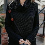 Pullover Button Long Sleeve Sweater