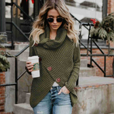 Pullover Button Long Sleeve Sweater