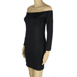 Black and white long sleeve skirt