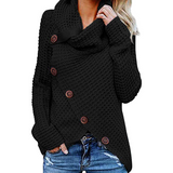 Pullover Button Long Sleeve Sweater