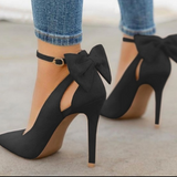 Bow high heels