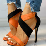 Fashion With Color Matching Sandals