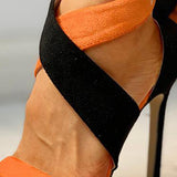 Fashion With Color Matching Sandals