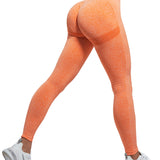 Knitted Peach Hip Tight Elastic Yoga Pants High Waist Quick-drying