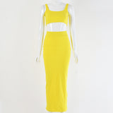 Summer Outfits Tank-Top Festival Long-Skirt