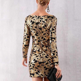 I gotta Go long sleeve low neck line form fitting