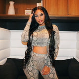 crop top + trousers suit