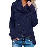 Pullover Button Long Sleeve Sweater