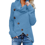 Pullover Button Long Sleeve Sweater