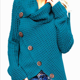 Pullover Button Long Sleeve Sweater