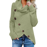 Pullover Button Long Sleeve Sweater