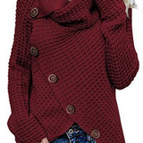 Pullover Button Long Sleeve Sweater