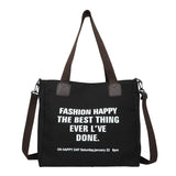 Canvas Tote Bag Single Shoulder Messenger Bag