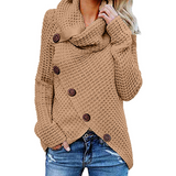Pullover Button Long Sleeve Sweater