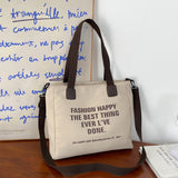 Canvas Tote Bag Single Shoulder Messenger Bag