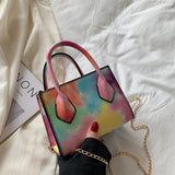PU Leather Handbags Chain Shoulder