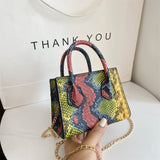 PU Leather Handbags Chain Shoulder