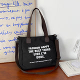 Canvas Tote Bag Single Shoulder Messenger Bag