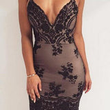 Backless Lace Sequined Dress | Fab Me Grab Me
