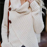 Pullover Button Long Sleeve Sweater