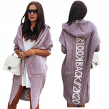 Hooded Cardigan Knitted Sweater Jacket