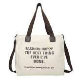 Canvas Tote Bag Single Shoulder Messenger Bag