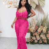 Fringe Benefits 2pc Beach Cover Up Set