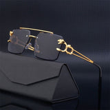 Rimless Sunglasses Vintage Shades