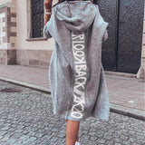 Hooded Cardigan Knitted Sweater Jacket