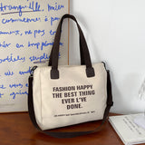 Canvas Tote Bag Single Shoulder Messenger Bag