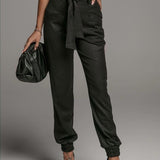 Fashion Simple Solid Color Tunic Pants