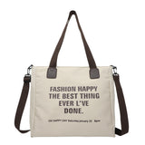 Canvas Tote Bag Single Shoulder Messenger Bag