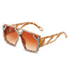 Square Diamond Sunglasses New Women Men Fashion Rhinestone Sun Glasses