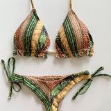 Bikinis Set  Push-Up Padded Swimsuit  Exquisite B