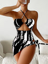 2 Pieces Swimwear One Piece Swimsuit  Cover Up Bathing Suit Push Up