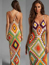 Maxi Dress Cover Up Sundress  Knitted  Bohemian Swimwear