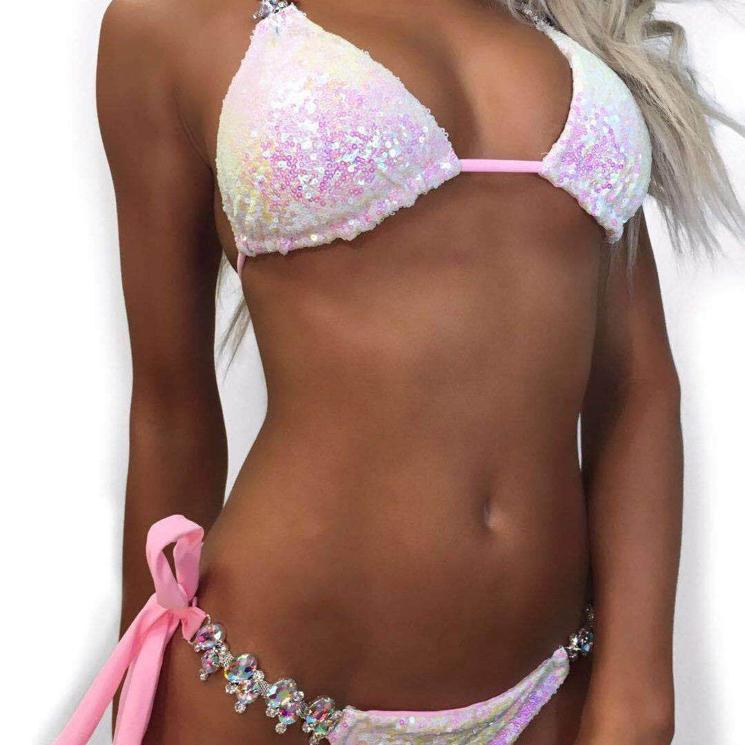 Pretty  in Pink Bows Sequins