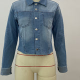 Stretch Denim Jacket Women Slim Short Jacket