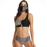 Three piece bikini swimsuit