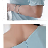 Backless women's slim waist short sleeve hip dress