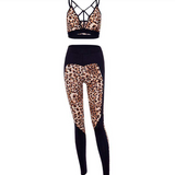 Sahara 2pc Leopard Print Yoga Set