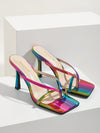 Stiletto high heels fashion color sandals women