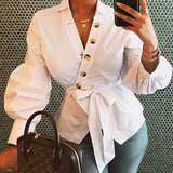 Lantern sleeve shirt