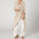 V-neck long sleeve asymmetrical blouse