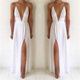 V-neck low-cut straps halter top chiffon