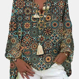 Curvy  V Neck Shirt