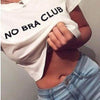 No Bra Club -  Crop Top T-shirt