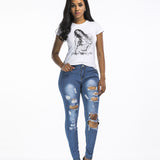 Ripped Denim Trousers