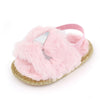 Furry Sandals Indoor Soft-soled Toddler Shoes Baby Shoes